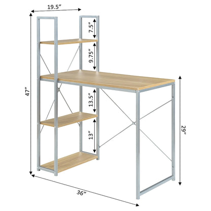 Convenience Concepts Designs2Go Office Workstation with Shelves