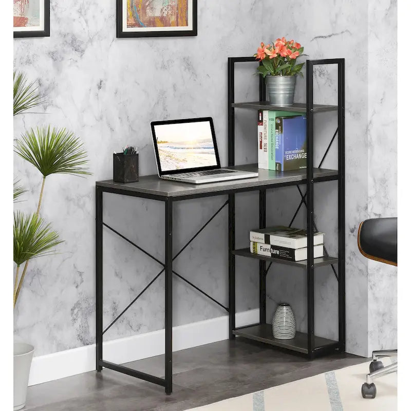 Convenience Concepts Designs2Go Office Workstation with Shelves