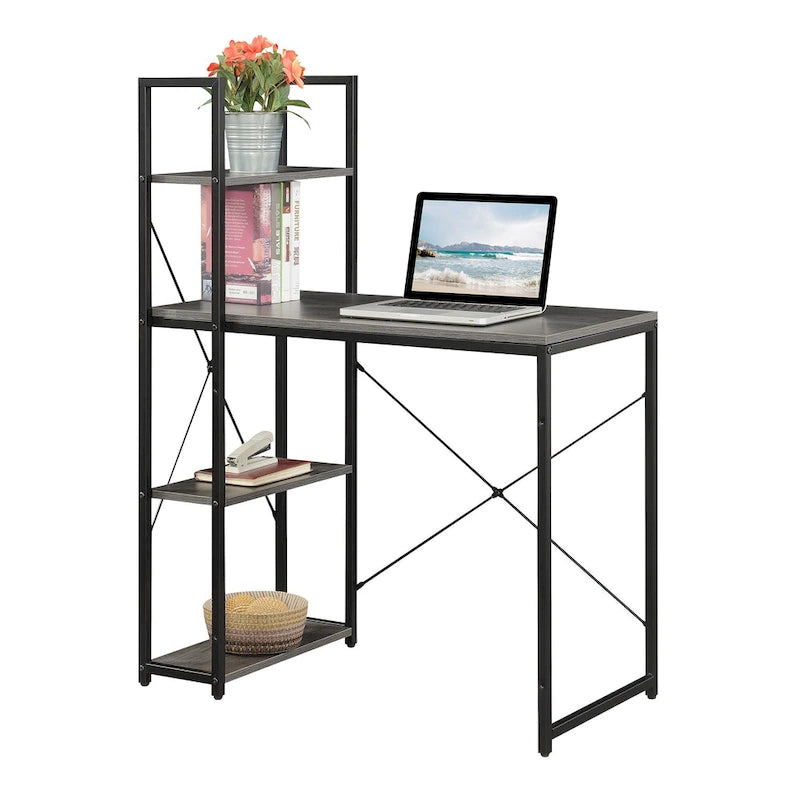 Convenience Concepts Designs2Go Office Workstation with Shelves