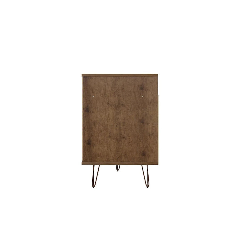 Manhattan Comfort Rockefeller 62.99 In. Metal Leg Media Cabinet Console