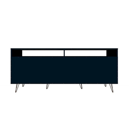 Manhattan Comfort Rockefeller 62.99 In. Metal Leg Media Cabinet Console