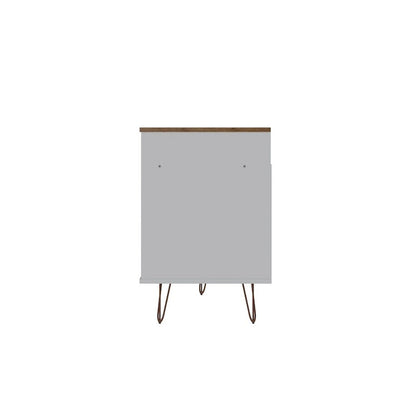 Manhattan Comfort Rockefeller 62.99 In. Metal Leg Media Cabinet Console