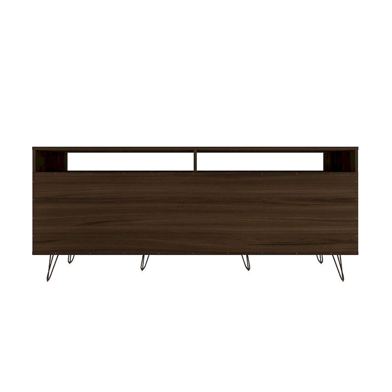 Manhattan Comfort Rockefeller 62.99 In. Metal Leg Media Cabinet Console