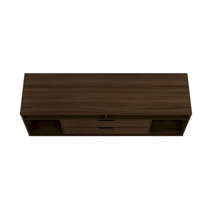 Manhattan Comfort Rockefeller 62.99 In. Metal Leg Media Cabinet Console