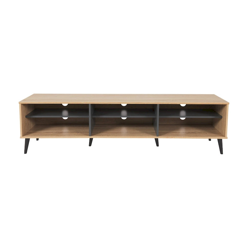 Cole TV Bench with Open Shelves, TVs up to 85 - N/A