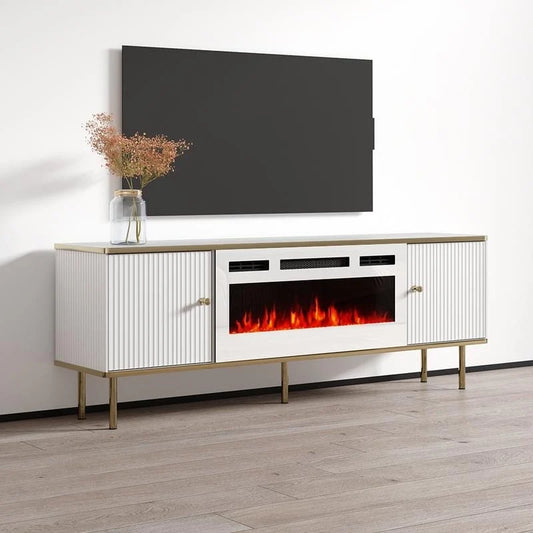 Camelia WH-EF Electric Fireplace 63 TV Stand