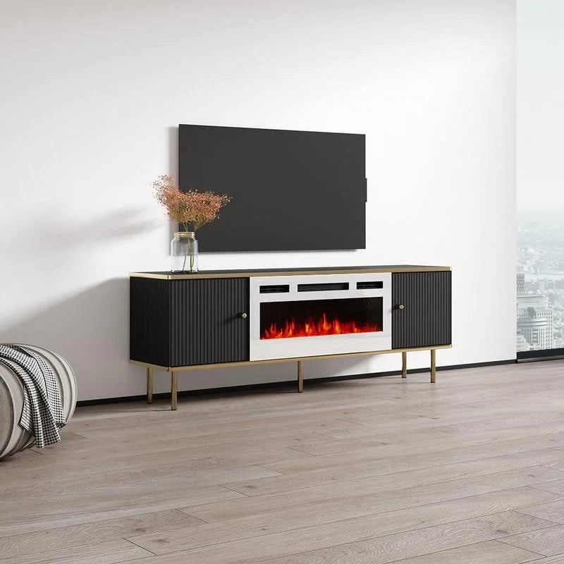 Camelia WH-EF Electric Fireplace 63 TV Stand
