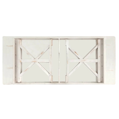 8' x 40 Rectangular Antique Rustic Solid Pine Folding Dining Table