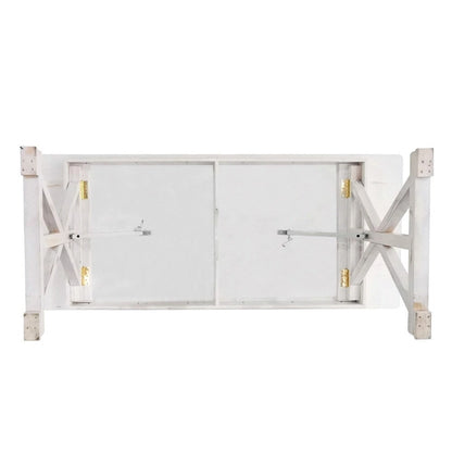 8' x 40 Rectangular Antique Rustic Solid Pine Folding Dining Table