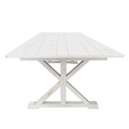 8' x 40 Rectangular Antique Rustic Solid Pine Folding Dining Table