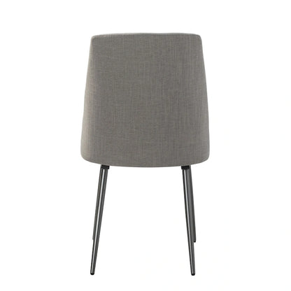 Homer Modern and Contemporary Dining Chairs Set of 2 with Metal Legs