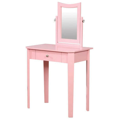 Quol Contemporary Solid Wood 1-Drawer 3-Piece Makeup Vanity Set by Furniture of America