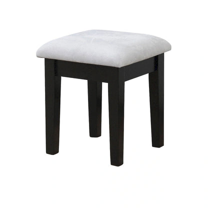 Quol Contemporary Solid Wood 1-Drawer 3-Piece Makeup Vanity Set by Furniture of America