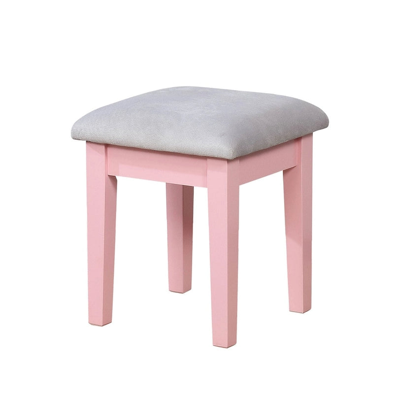 Quol Contemporary Solid Wood 1-Drawer 3-Piece Makeup Vanity Set by Furniture of America