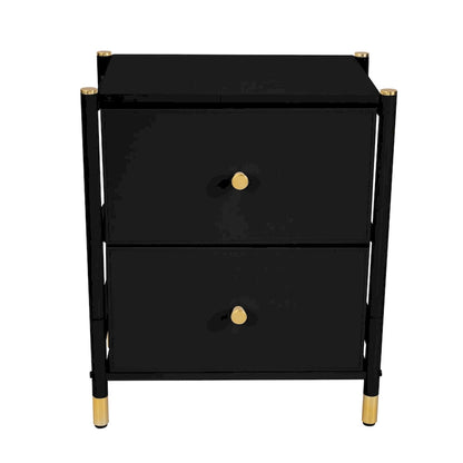 Simplify 2 Drawer Luxury Nightstand