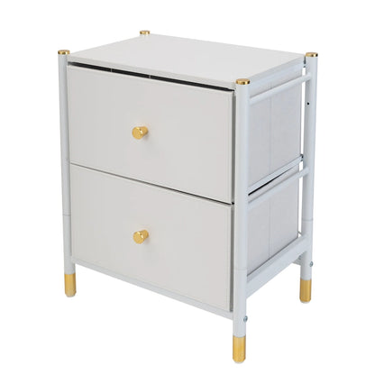 Simplify 2 Drawer Luxury Nightstand