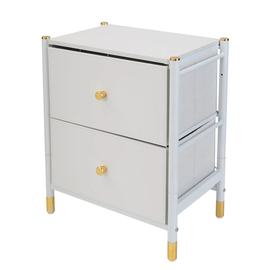 Simplify 2 Drawer Luxury Nightstand