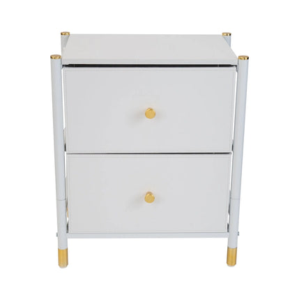 Simplify 2 Drawer Luxury Nightstand