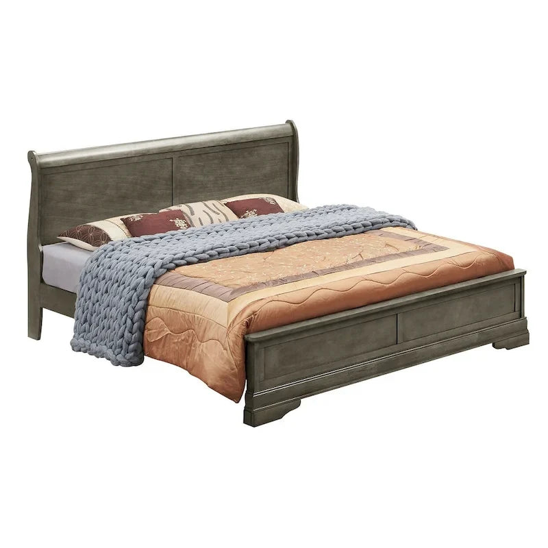 Louis Philippe Queen Panel Bed