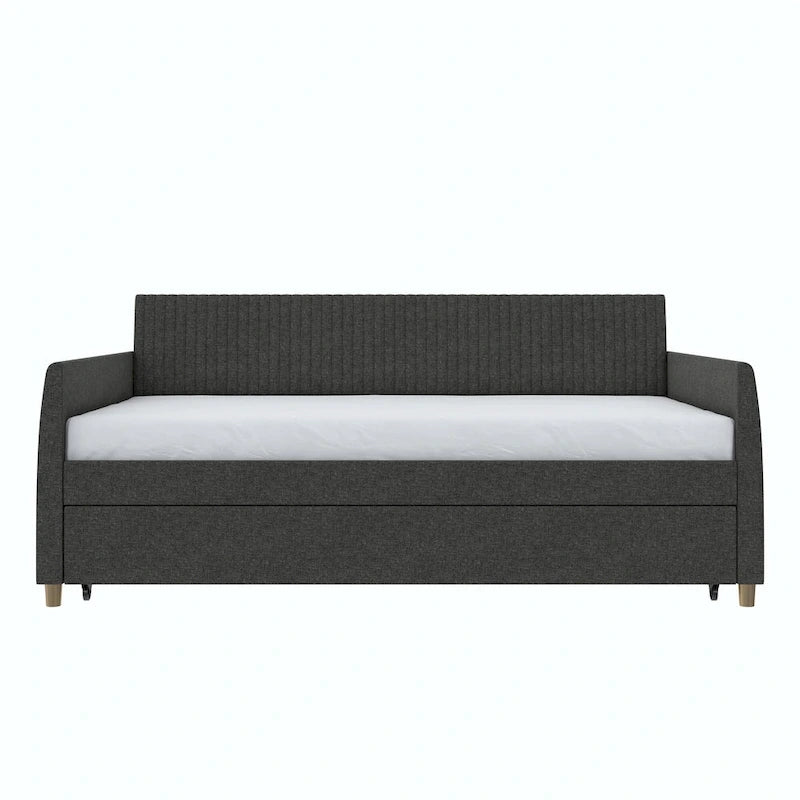 Mr. Kate Daphne Upholstered Twin Daybed with Roll Out Trundle