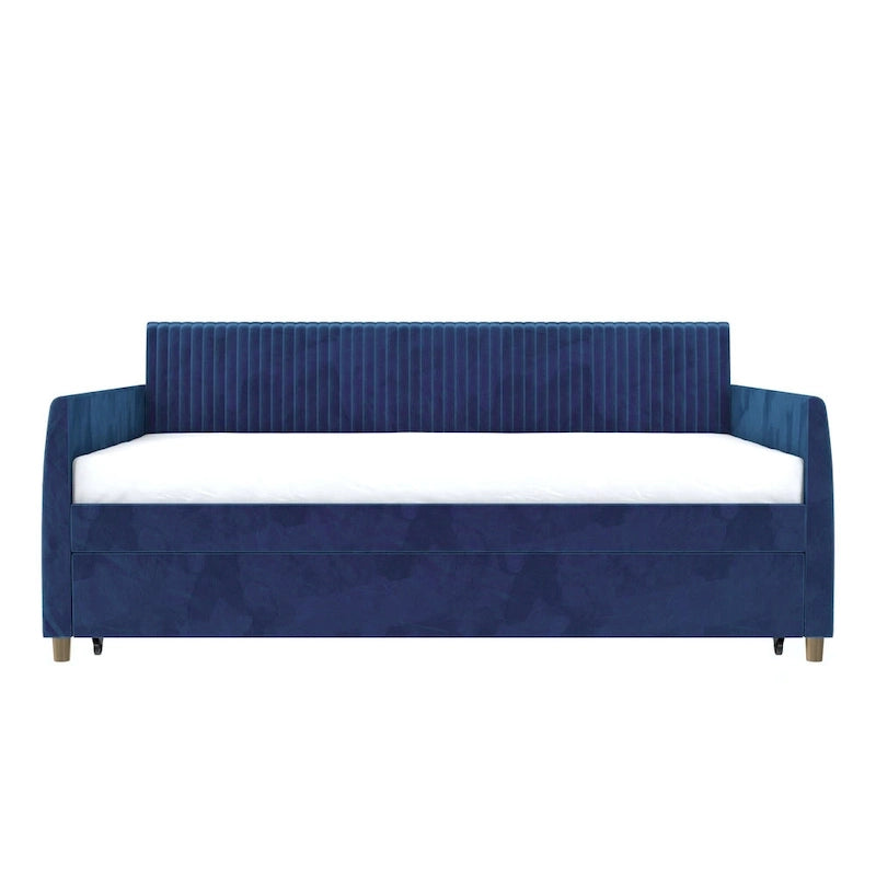 Mr. Kate Daphne Upholstered Twin Daybed with Roll Out Trundle