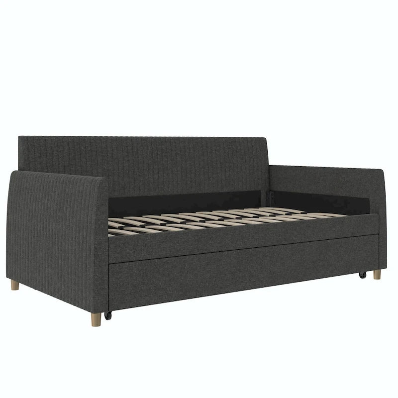Mr. Kate Daphne Upholstered Twin Daybed with Roll Out Trundle