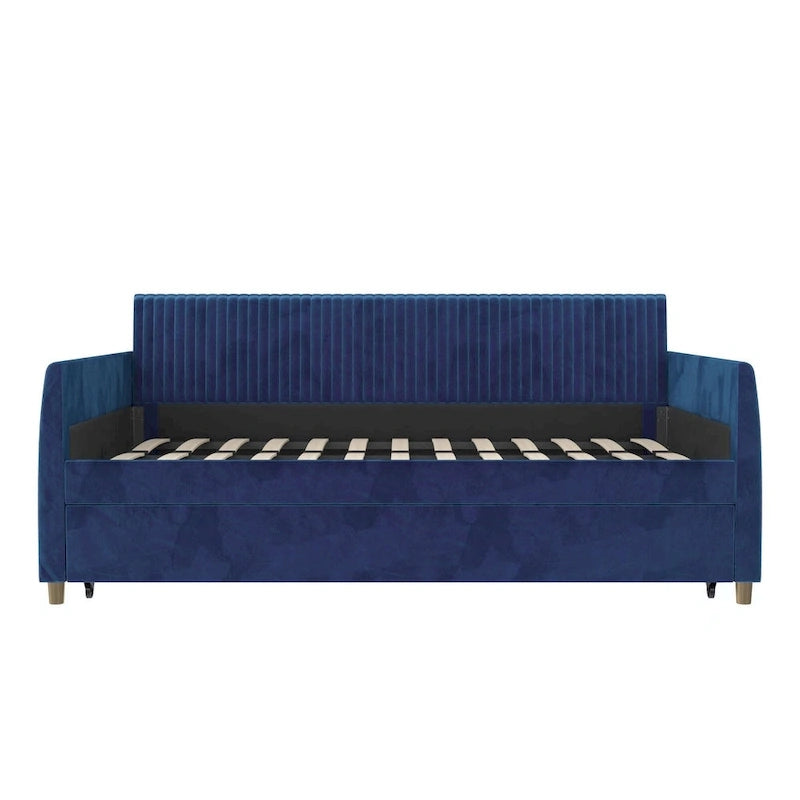 Mr. Kate Daphne Upholstered Twin Daybed with Roll Out Trundle