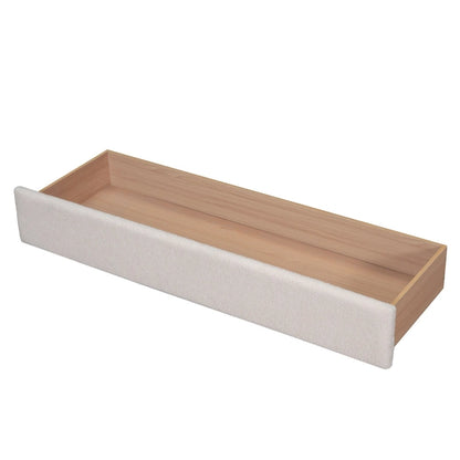 Queen Size Upholstered Platform Bed with Drawer