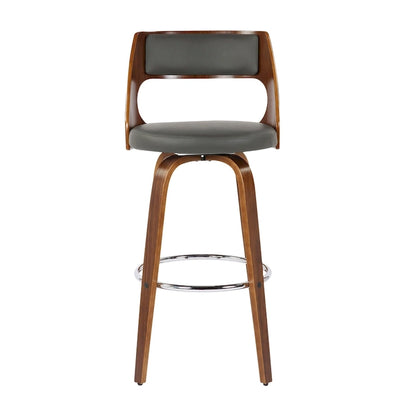 Carson Carrington Alingsas 30 Fixed-Height Bar Stool with Bent Wood Legs & Round Footrest (Set of 2)