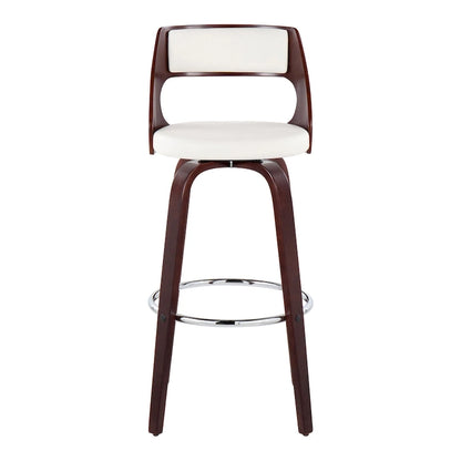 Carson Carrington Alingsas 30 Fixed-Height Bar Stool with Bent Wood Legs & Round Footrest (Set of 2)