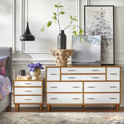 Lifestorey Ana 8-Drawer Mid-Century Modern Dresser