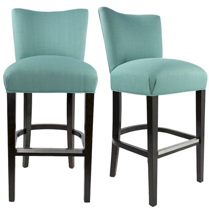 Savannah 30 Inch Conteporary Aqua Blue Upholstered Barstool