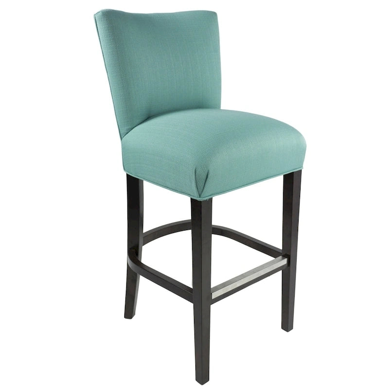 Savannah 30 Inch Conteporary Aqua Blue Upholstered Barstool