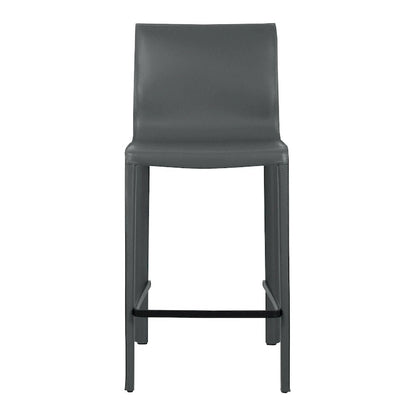 STAN Modern Leather Counter Stool