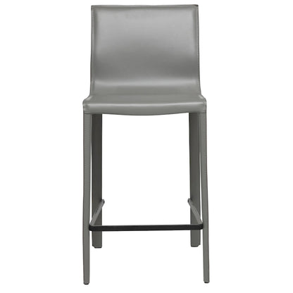 STAN Modern Leather Counter Stool
