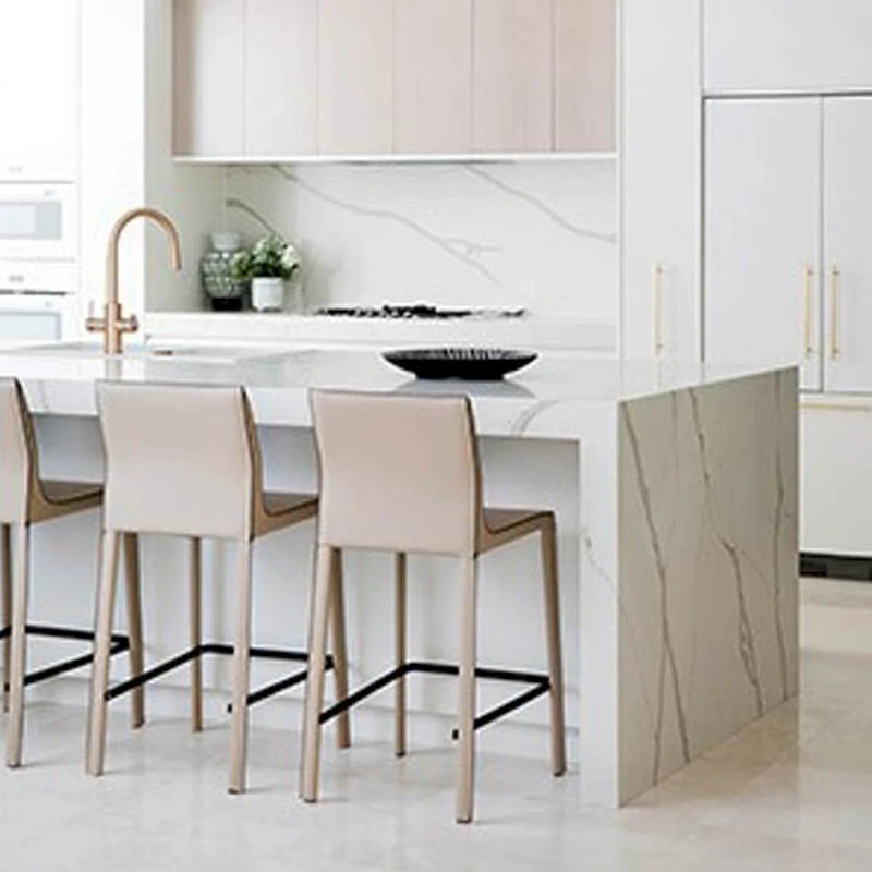 STAN Modern Leather Counter Stool