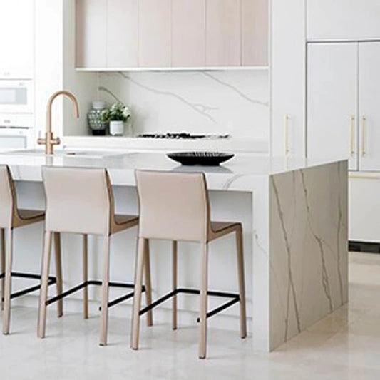 STAN Modern Leather Counter Stool