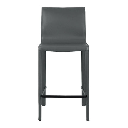 STAN Modern Leather Counter Stool
