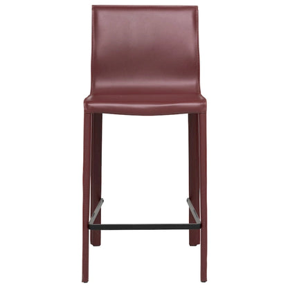 STAN Modern Leather Counter Stool