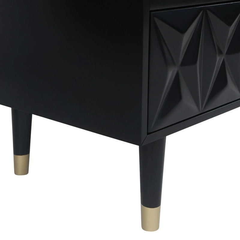 Bea Geometric Textured Glam 6-drawer Dresser