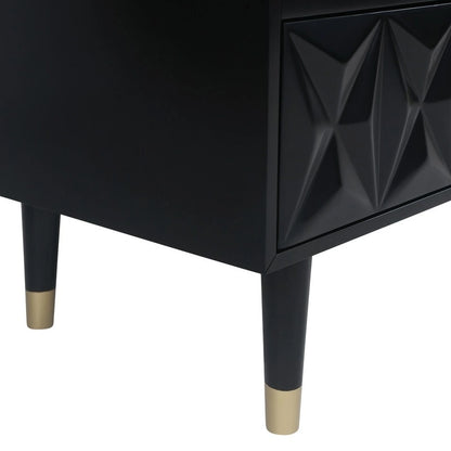 Bea Geometric Textured Glam 6-drawer Dresser