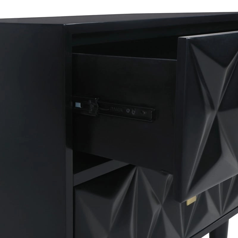 Bea Geometric Textured Glam 6-drawer Dresser