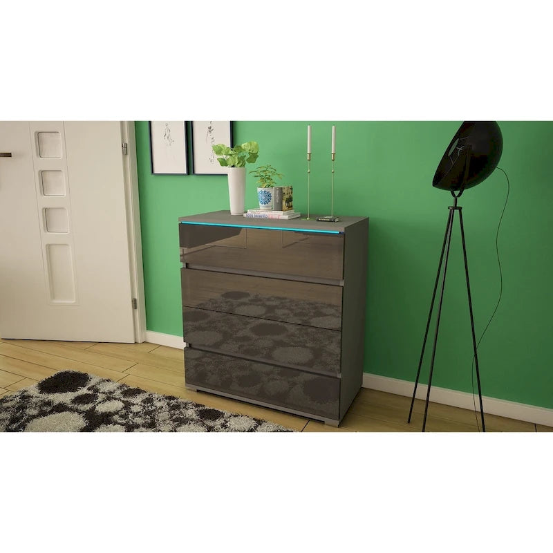 Strick & Bolton Cyrena Glossy Modern Dresser