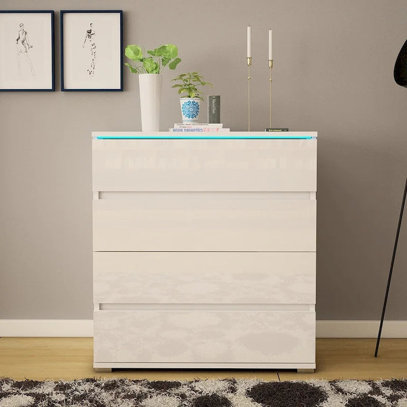 Strick & Bolton Cyrena Glossy Modern Dresser