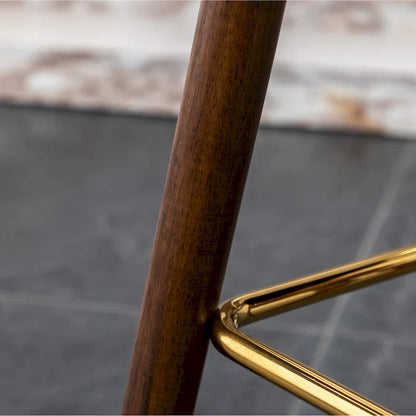 Roundhill Furniture Nevis Mid-century Modern Faux Leather Tufted Nailhead Trim Barstool Set of 2