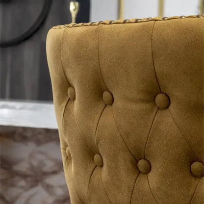 Roundhill Furniture Nevis Mid-century Modern Faux Leather Tufted Nailhead Trim Barstool Set of 2