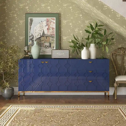 Clihome 2-Door Accent Cabinet with 3 Drawer Dressers