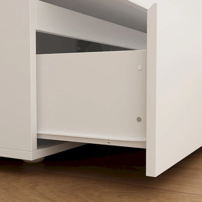 Premium 59-inch 6 Drawers White Floor Double Dresser by Kerrogee