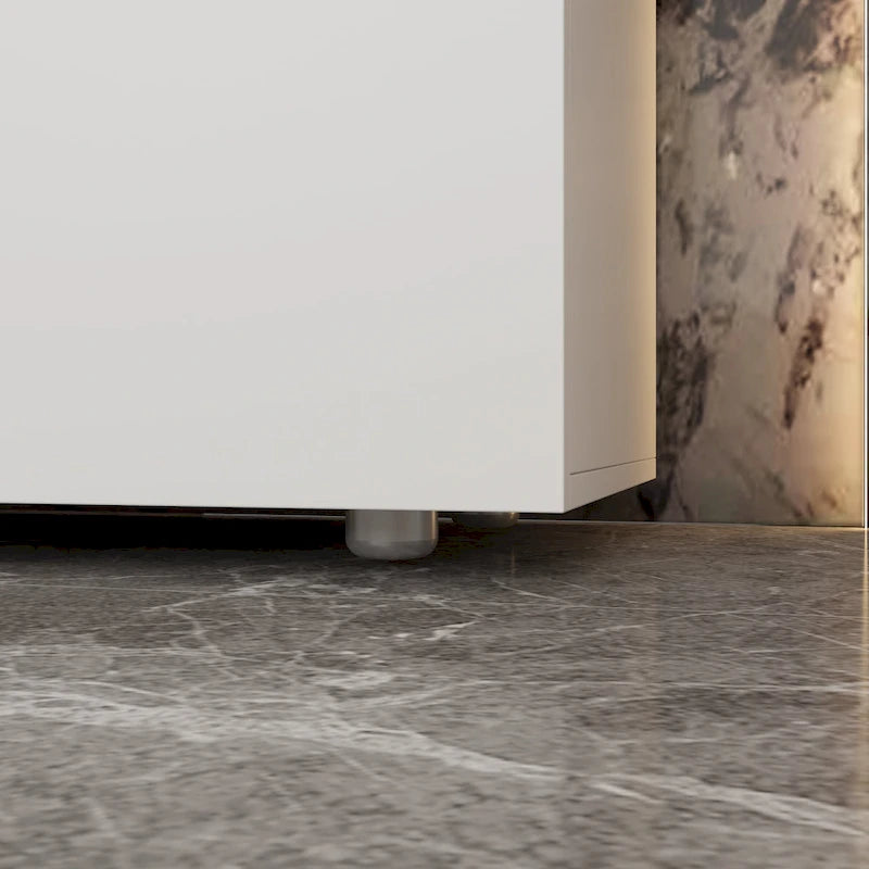 Premium 59-inch 6 Drawers White Floor Double Dresser by Kerrogee