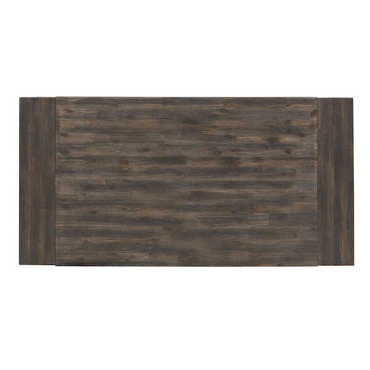 Double Bridge Dark Chestnut Trestle Table Set